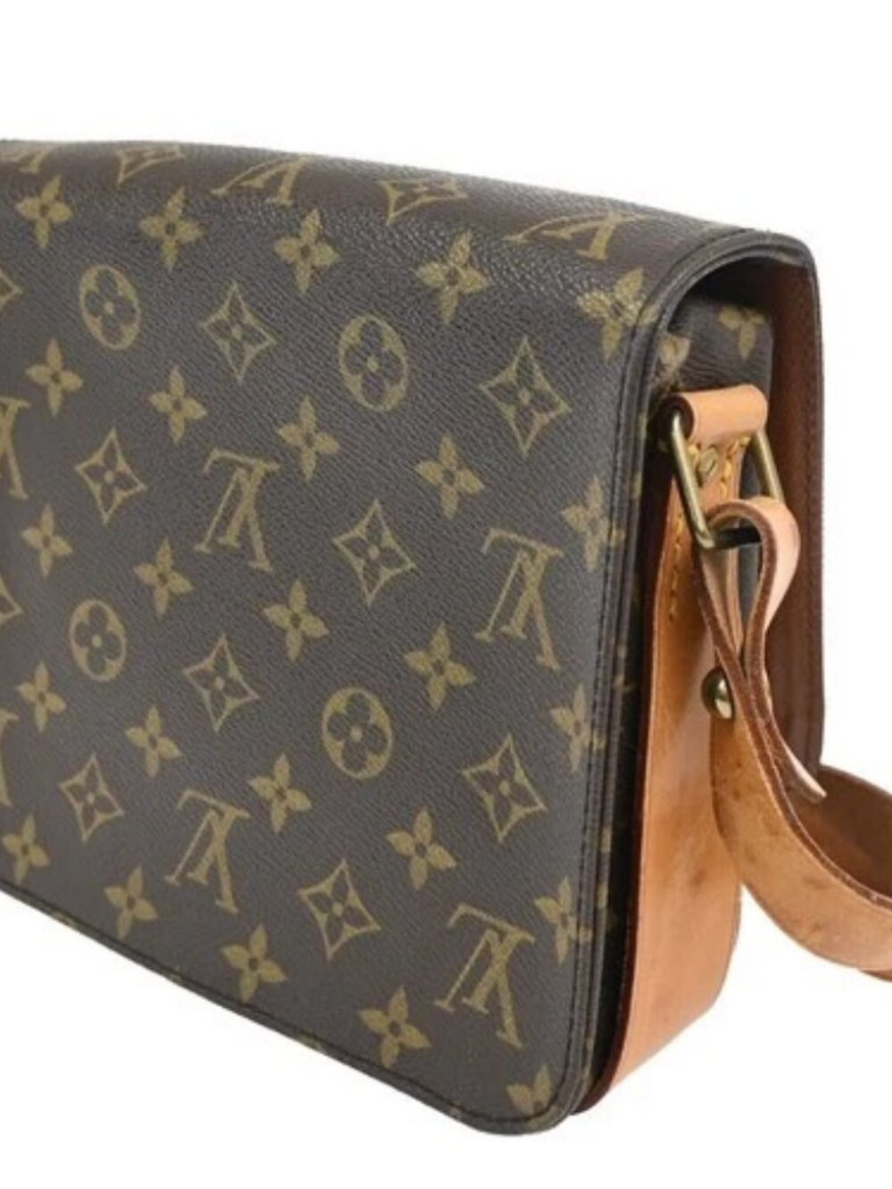 LOUIS VUITTON Cartouchiere MM Shoulder Bag Monogram Leather Brown M51253 85ZA183 - Picture 4 of 15